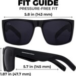 grinderPUNCH Polarized Square Sunglasses for Men UV400 Protection Driving Fishing Sunglasses Mens Shades Mirrored Sunglasses - Image 5