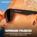grinderPUNCH Polarized Square Sunglasses for Men UV400 Protection Driving Fishing Sunglasses Mens Shades Mirrored Sunglasses - Image 6
