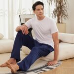 BAMBOO COOL Mens Pajama Pants Sleep Lounge Bottoms Soft Comfy Pj Pant Sleepwear with Pockets 2 Pack - Image 5
