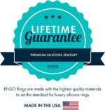 Enso Rings Classic Birthstone Silicone Ring – Unisex Wedding Engagement Band – Comfortable Breathable Band – 6.6mm Wide, 1.75mm Thick - Image 7