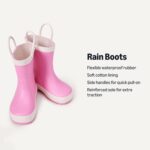 Amazon Essentials x Sofia Grainge Unisex Toddlers' Waterproof Rubber Rain Boots for Boys and Girls - Image 3