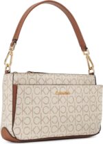Calvin Klein Women's Lucy Triple Compartment Shoulder Bag - Image 4