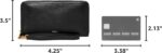 Fossil Women's Logan Leather RFID-Blocking Zip Around Clutch Wallet with Wristlet Strap for Women - Image 3