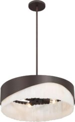 Minka Lavery 2094-860 Sway 4 Light 20" Wide Multi Light Pendant - Dark Bronze with Alabaster - Image 4