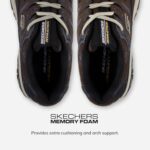Skechers Men's Afterburn M. Fit Fashion Sneakers - Leather Upper, Memory Foam Insole, Rubber Outsole - Image 3
