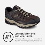 Skechers Men's Afterburn M. Fit Fashion Sneakers - Leather Upper, Memory Foam Insole, Rubber Outsole - Image 4