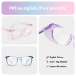 Stoggles Square Z87.1 Certified Polycarbonate Safety Glasses, Scratch & Shatter-Proof, Blue-Light & UV Blocking Lens, Top & Side Shields, Anti-Fog Dip Coated, Durable, Protective & Stylish Eyewear - Image 8