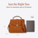 Vegan Leather Purses for Women, Faux Leather Handbags for women, Top Handle Handbags - Image 5