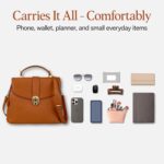 Vegan Leather Purses for Women, Faux Leather Handbags for women, Top Handle Handbags - Image 6