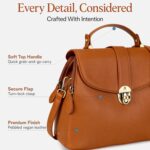 Vegan Leather Purses for Women, Faux Leather Handbags for women, Top Handle Handbags - Image 7
