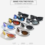 Ellipse Sunglasses Trendy Sunglasses UV400 Sun glasses UV Blocking Men Women Classic Trendy MC1202 - Image 9