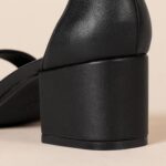 Amazon Essentials Women's Two Strap Heeled Sandals with Adjustable Ankle Strap, Padded Memory Foam Insole - Image 3