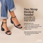 Amazon Essentials Women's Two Strap Heeled Sandals with Adjustable Ankle Strap, Padded Memory Foam Insole - Image 7