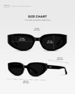 WearMe Pro Women's Cat-Eye Sunglasses: Flat Lens, Acetate Frame, Anti-Reflective - Image 4
