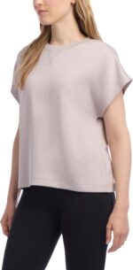 Danskin Women's Short Sleeve Crew Neck Luxe T-Shirt - Image 3