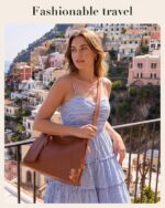 Missnine Hobo Bag for Women PU Leather Purses, Multi-pocket Crossbody Handbags with Zipper,Shoulder Bags Tote Purse - Image 3