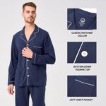 BAMBOO COOL Mens Pajama Set Bamboo Viscose Cotton Soft Lightweight Loungewear Sleepwear Long Sleeve and Pants with Pockets - Image 4