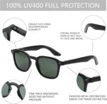 ZENOTTIC Retro Polarized Sunglasses Womens Mens for Small Face - Classic Square Vintage Shades 100% UV Protection Trendy - Image 5