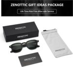 ZENOTTIC Retro Polarized Sunglasses Womens Mens for Small Face - Classic Square Vintage Shades 100% UV Protection Trendy - Image 7