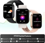 FITVII Health & Fitness Tracker (Answer/Make Calls), Smart Watch with 24/7 Heart Rate and Blood Pressure, Sleep Tracking, Blood Oxygen Monitor, 120+ Sport Modes Activity Tracker for Women Men - Image 6