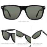 ZENOTTIC Square Sunglasses Mens Polarized: Square Sunglasses UV400 Protection - Classic Sunglass Retro Frame - Image 4