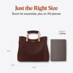 Small Vegan Leather Purses for Women, Faux Leather Handbags for women, Top Handle Handbags - Image 4