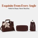 Small Vegan Leather Purses for Women, Faux Leather Handbags for women, Top Handle Handbags - Image 8