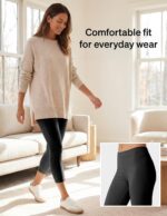 no nonsense Women’s Capri Leggings - Soft Cotton Feel, Comfortable & Perfect for Layering, Gentle Elastic Waistband - Image 4