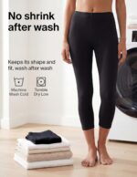 no nonsense Women’s Capri Leggings - Soft Cotton Feel, Comfortable & Perfect for Layering, Gentle Elastic Waistband - Image 8