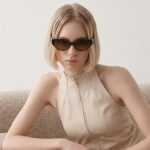 Retro Narrow Cat Eye Sunglasses for Women,Trendy Polarized Womens Sunglasses UV Protection,Small Fashion Oval Shades - Image 4