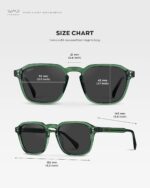 WearMe Pro Men's Polarized Square Sunglasses – Wide Fit, Retro Style, UV400, Lightweight Frame for Driving & Daily Wear - Image 6