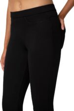 no nonsense Women's Classic Denim Capri Leggings with Pockets, Comfortable Stretch Pull On Pants - Image 4