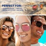 Blenders Eyewear H Series – Polarized Sunglasses – Round Cat Eye, Spring Loaded Hinge – 100% UV Protection – For Women - Image 3