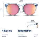 Blenders Eyewear H Series – Polarized Sunglasses – Round Cat Eye, Spring Loaded Hinge – 100% UV Protection – For Women - Image 6