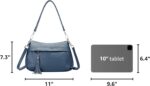 Over Earth Genuine Leather Crossbody Bags for Women Small Crossbody Handbag Shoulder Purses with 2 Detachable Straps - Image 3