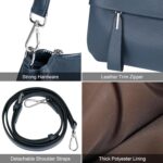 Over Earth Genuine Leather Crossbody Bags for Women Small Crossbody Handbag Shoulder Purses with 2 Detachable Straps - Image 5