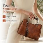 Small Vegan Leather Purses for Women, Faux Leather Handbags for women, Top Handle Handbags, Satchel Purse - Image 3