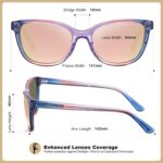 CARFIA Designer Acetate Womens Polarized Sunglasses Fit Most Face Shapes Trendy Shades UV Protection Hypoallergenic Handmade - Image 7