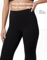 no nonsense Lounge Yoga Pants for Women, Flared Cotton Leggings, 32.5" Inseam, Wide Waistband - Image 5