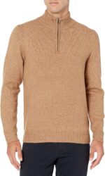 Amazon Essentials Men's Long-Sleeve Soft Touch Rib Quarter-Zip Sweater - Image 2