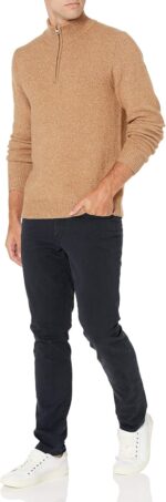 Amazon Essentials Men's Long-Sleeve Soft Touch Rib Quarter-Zip Sweater - Image 5