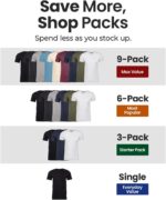 INTO THE AM Mens T Shirts Soft Cotton Blend Crew Neck Tee S - 4XL Athletic Fit Plain Casual T-Shirt for Men - Image 3