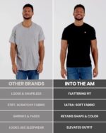 INTO THE AM Mens T Shirts Soft Cotton Blend Crew Neck Tee S - 4XL Athletic Fit Plain Casual T-Shirt for Men - Image 7