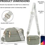 TANTOMI Crossbody Bags for Women, 6-Pockets Cross Body Purse, Vegan Leather Handbags Shoulder Bag for Travel, Gifts for Women - Image 3