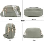 TANTOMI Crossbody Bags for Women, 6-Pockets Cross Body Purse, Vegan Leather Handbags Shoulder Bag for Travel, Gifts for Women - Image 4