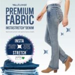 WallFlower Luscious Curvy Bootcut Jeans for Women, Mid-Rise Insta Stretch Denim, Size-Inclusive Juniors Jeans - Image 6