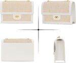 KKXIU Women Small Straw Beach bag Crossbody Bag Summer Shoulder Bag Beach Handbag Vegan Leather Purse - Image 7