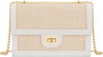 KKXIU Women Small Straw Beach bag Crossbody Bag Summer Shoulder Bag Beach Handbag Vegan Leather Purse - Image 8