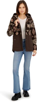 Billabong Women's Sherpa Bonded Polar Fleece Quilted Tech Jacket - Image 2