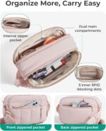 BAGSMART Cross Body Purse, Mini Crossbody Bags for Women Travel Purse, Puffy Shoulder Handbag Wallet with RFID Blocking Slots, Terracotta Pink - Image 3